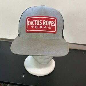 Hooey Cactus Ropes Gray Truck Cap With Mesh Back STAINED